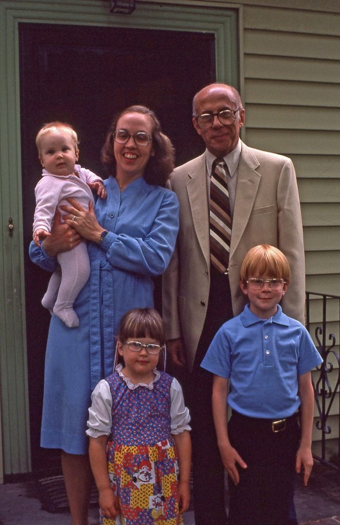 A pair and three children