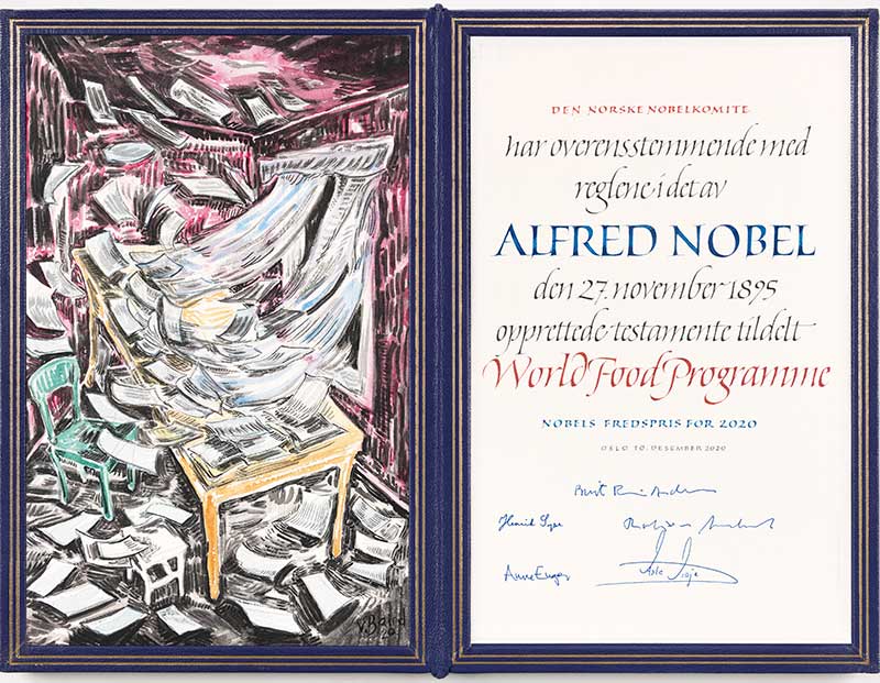 World Food Programme (WFP) - Nobel Diploma